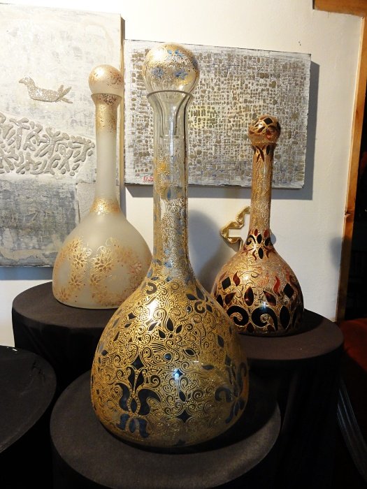 Velika boca crveno-crna, Handicraft Jelena Milosevic Jovanović