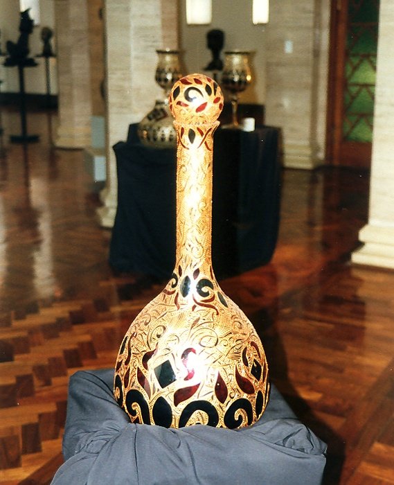 Velika boca crveno-crna, Handicraft Jelena Milosevic Jovanović