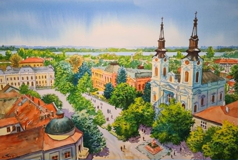 Sremski Karlovci center, Painting Ševo Dejan