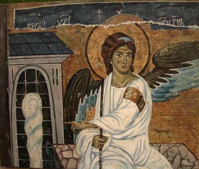 White angel, Painting Borko Šainović