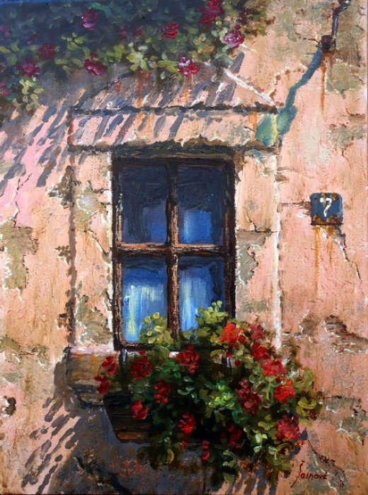 Old window II, Painting Borko Šainović