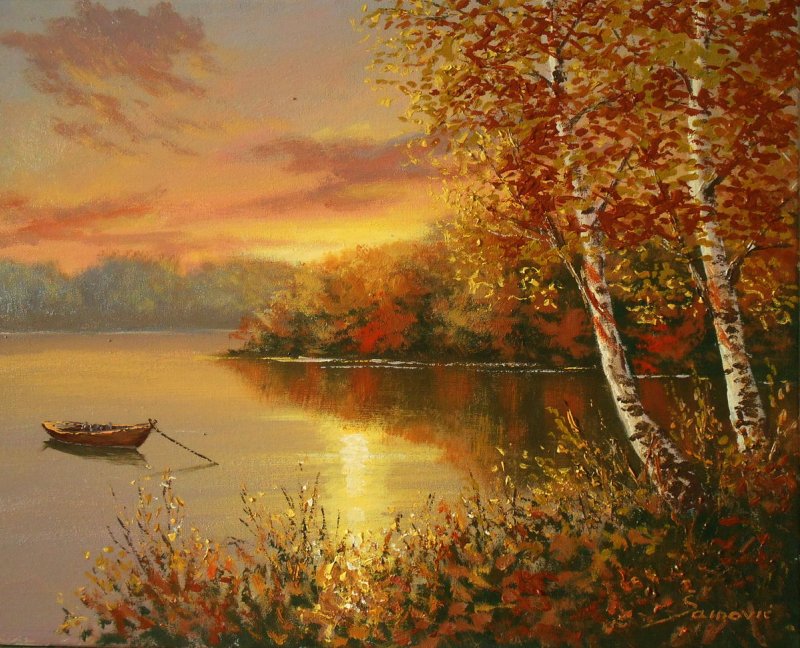 Magic sunset II, Painting Borko Šainović