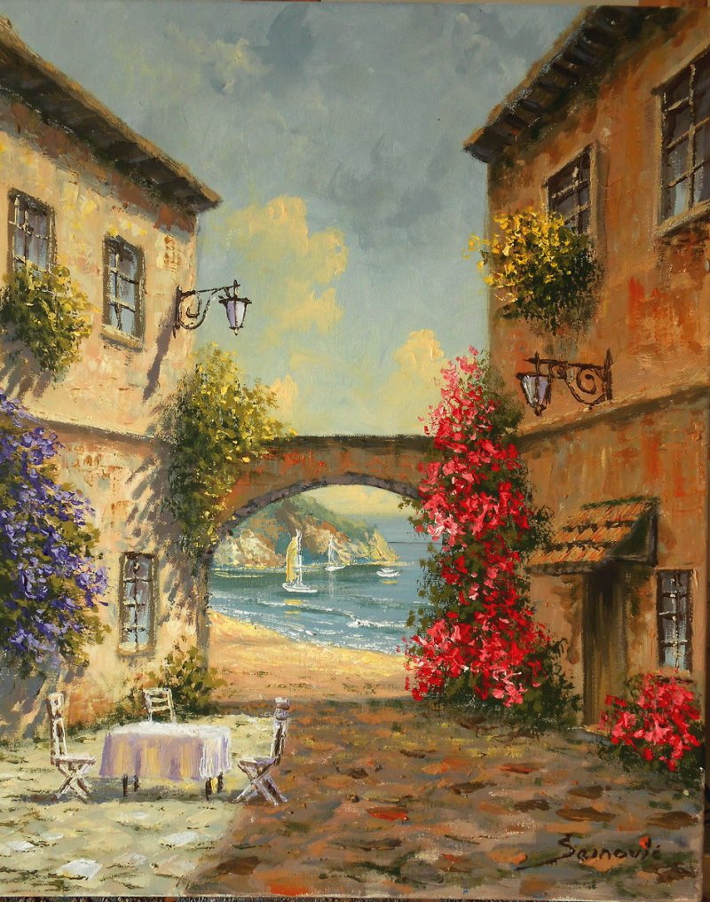 The smell of Mediterranean, Painting Borko Šainović