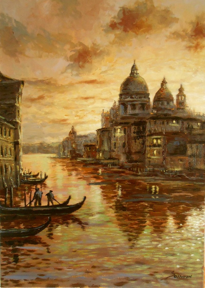 Venecija - Grand kanal, Slika Borko Šainović