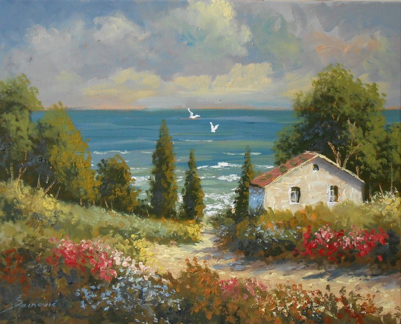 Path to the sea, Painting Borko Šainović