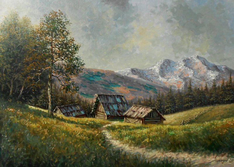 In the mountain, Painting Borko Šainović