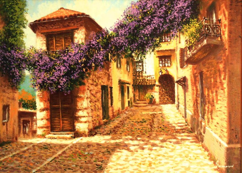 The smell of Mediterranean X, Painting Borko Šainović