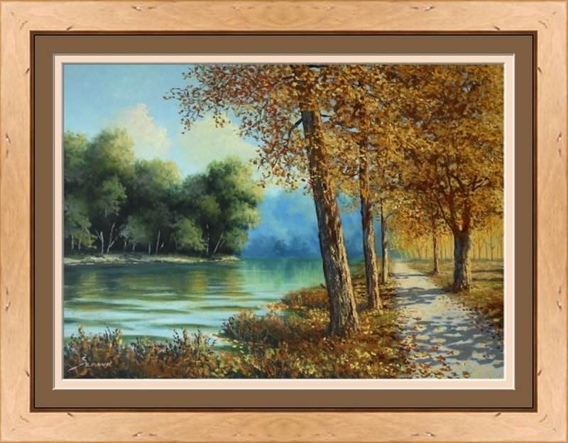 By the river, Painting Borko Šainović