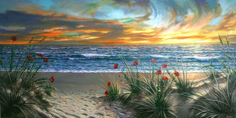 Path to the sea, Painting Borko Šainović