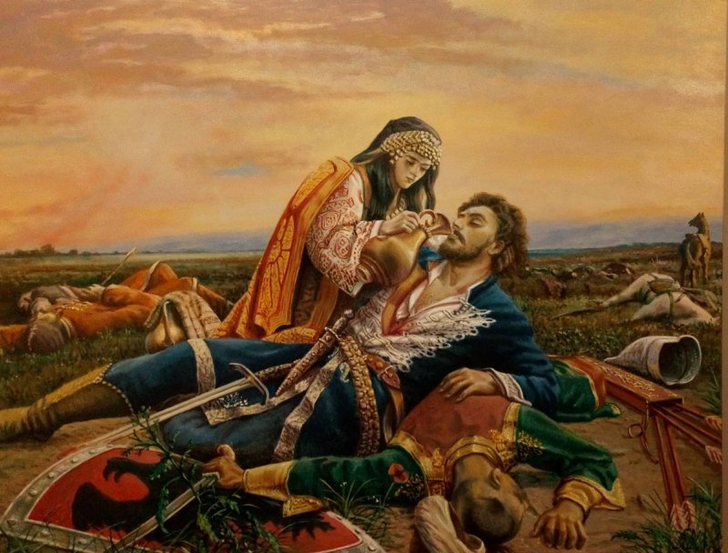The Kosovo maiden, Painting Borko Šainović