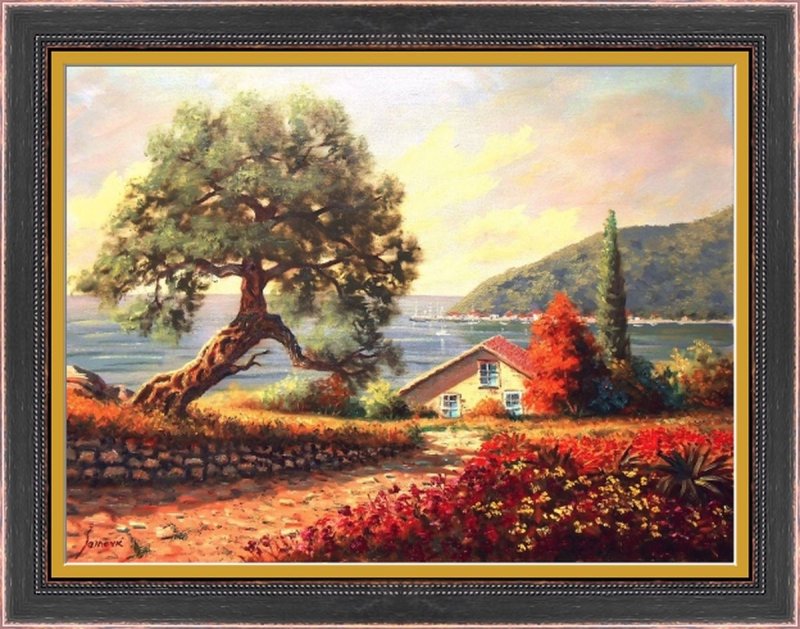Old olive, Painting Borko Šainović