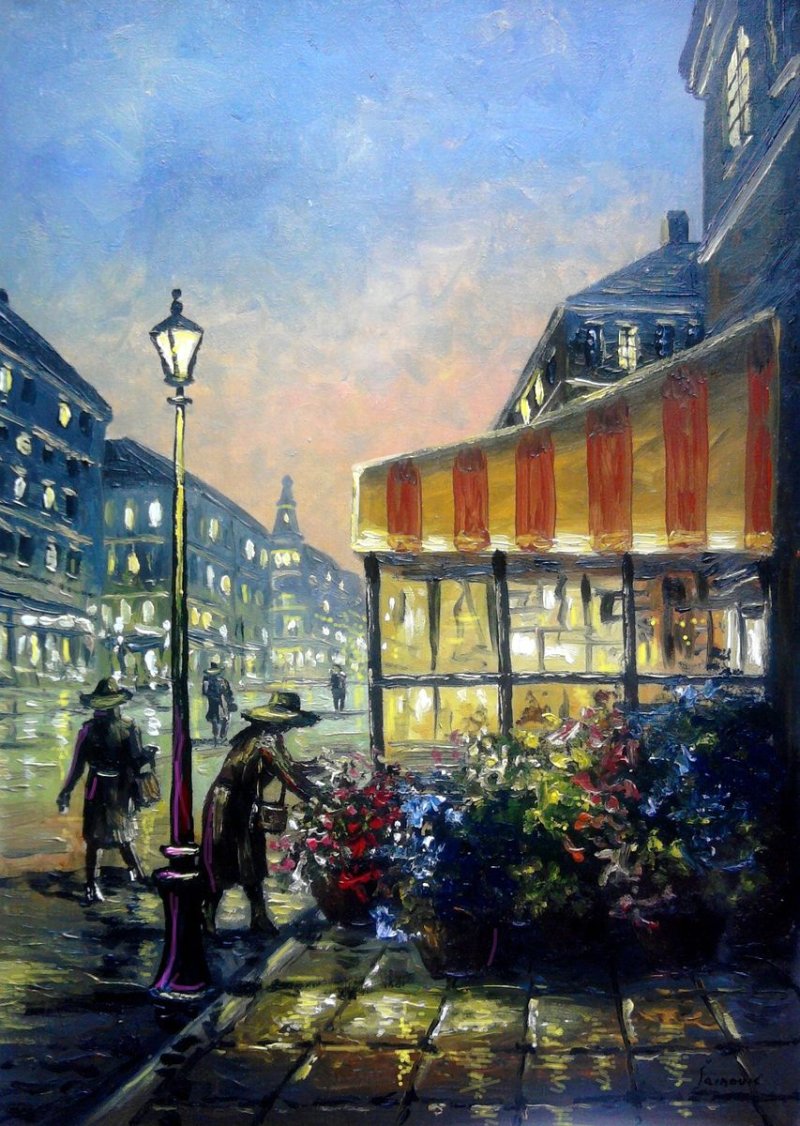 Flower shop, Painting Borko Šainović