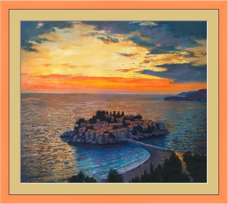 St Stefan island, Painting Borko Šainović