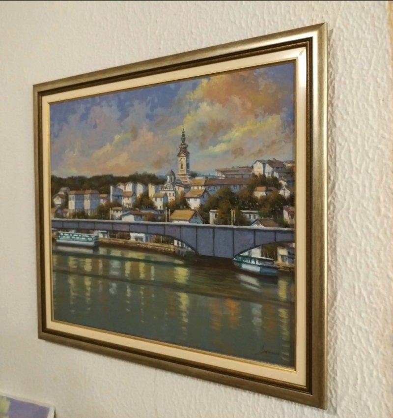 The Branko bridge  Belgrade II, Painting Borko Šainović