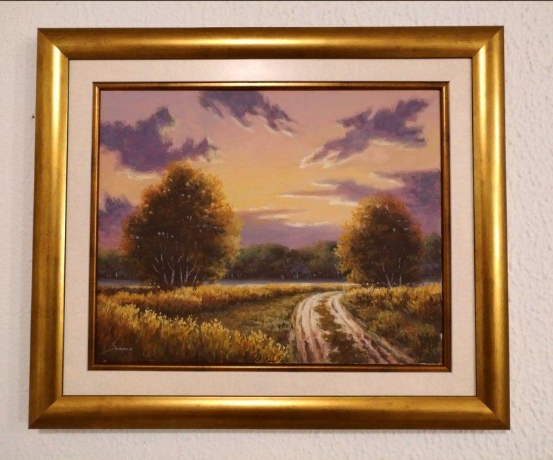 Path through the field, Painting Borko Šainović