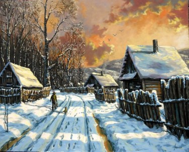 Winter in the village