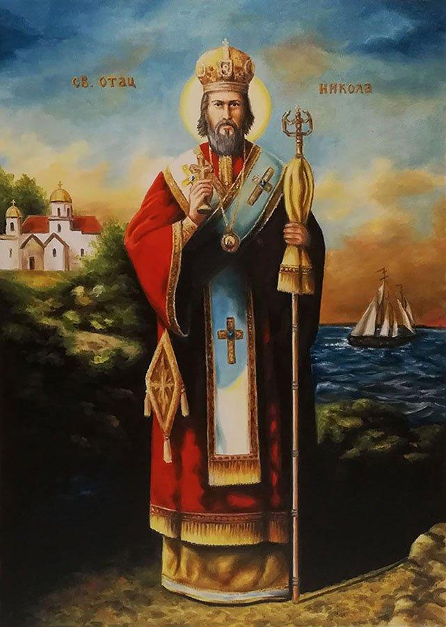Saint Nicholas 1, Painting Samardzija Olivera Olja