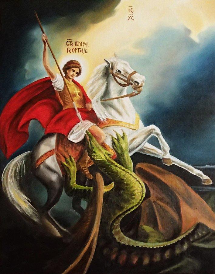 Saint George 2, Painting Samardzija Olivera Olja