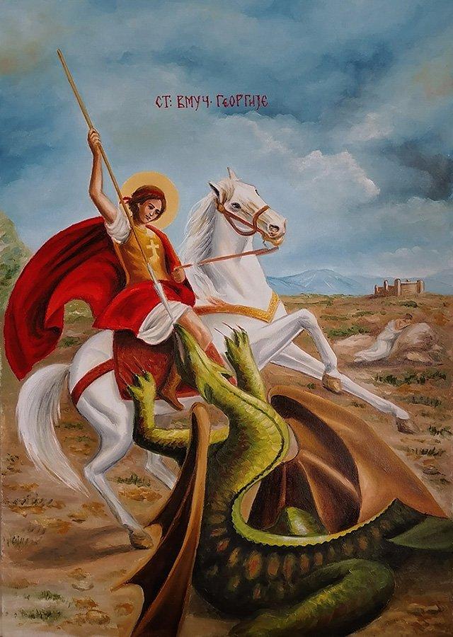 Saint George 3, Painting Samardzija Olivera Olja