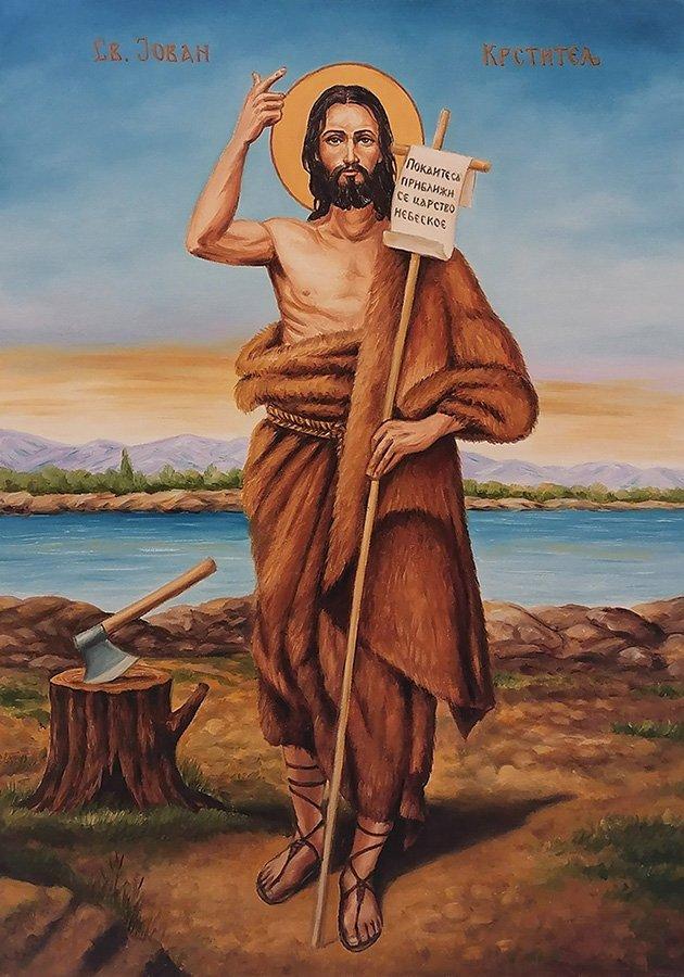 Saint John the Baptist 2, Painting Samardzija Olivera Olja
