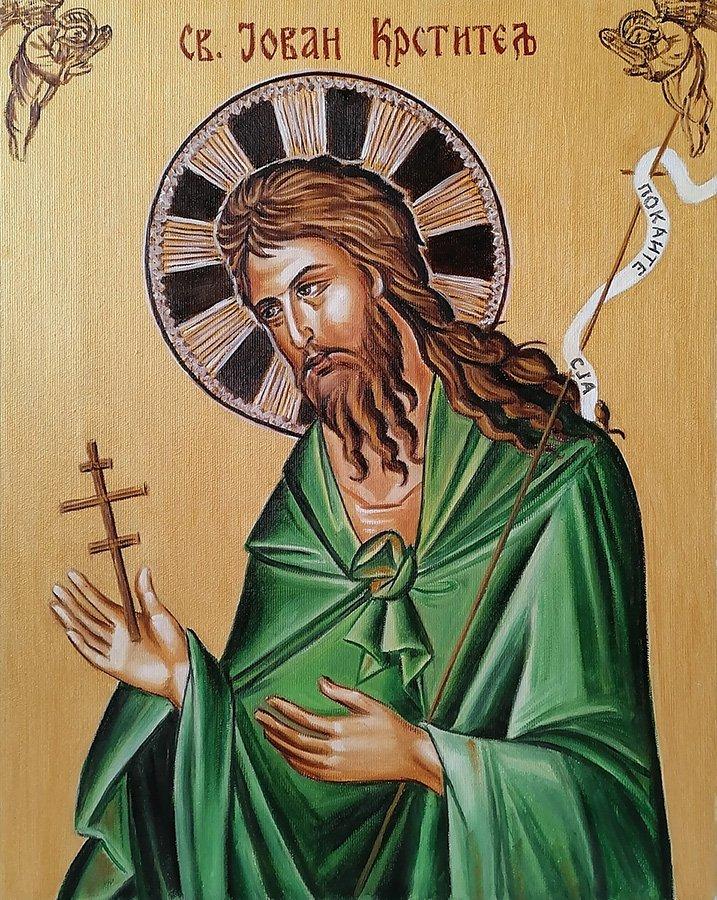 Saint John the Baptist 3, Painting Samardzija Olivera Olja