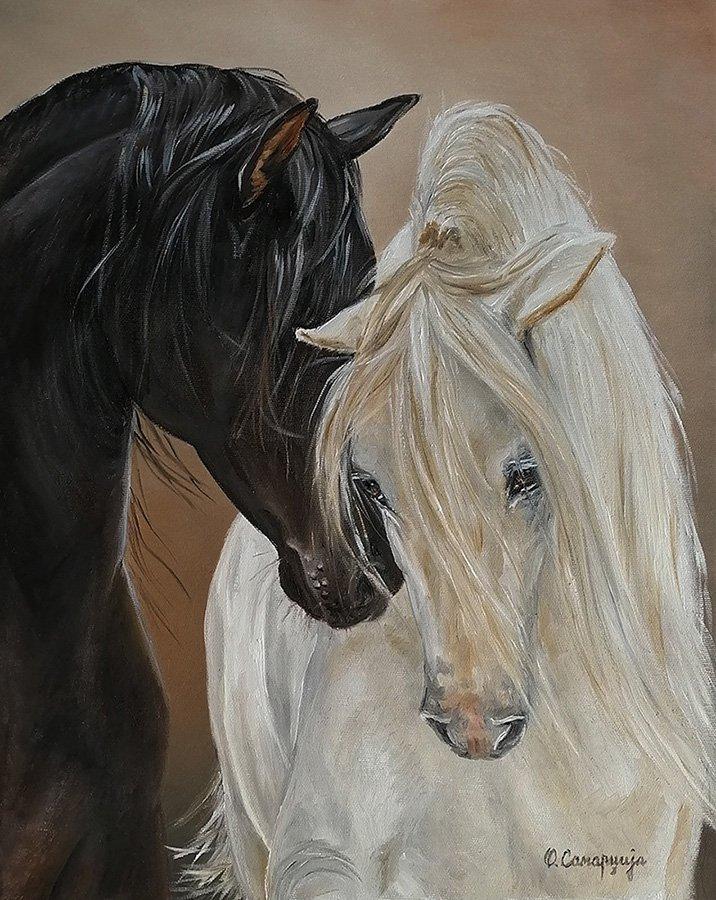Horses 2, Painting Samardzija Olivera Olja