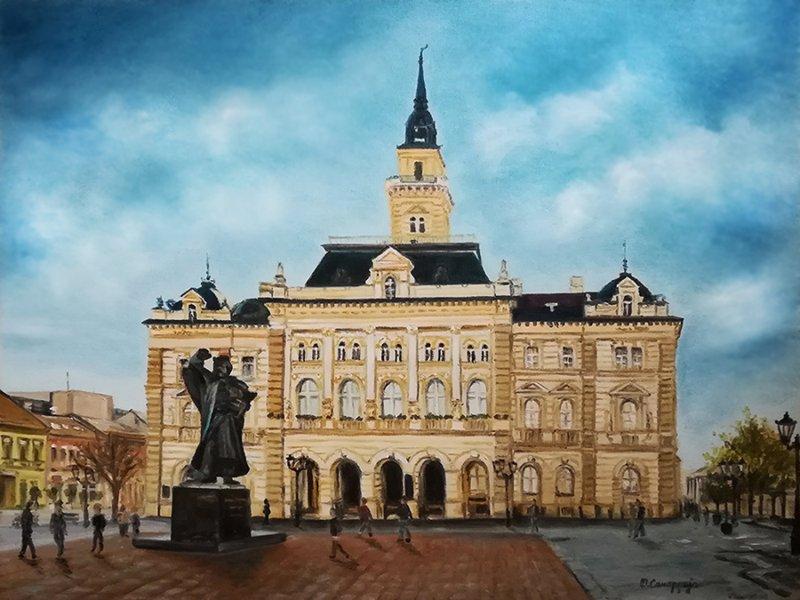 Freedom square, Painting Samardzija Olivera Olja