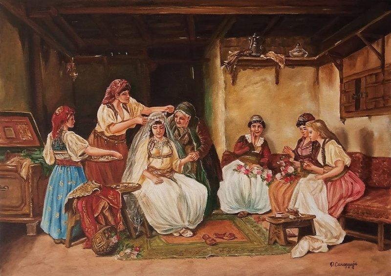 Decorating of the bride
