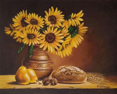 Sunflower and pears