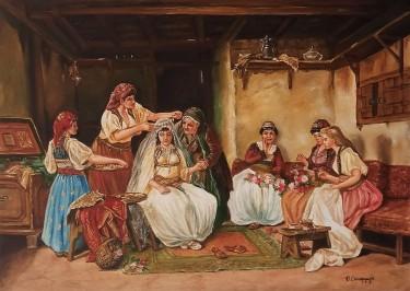 Decorating of the bride