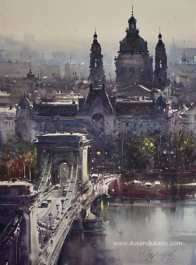 Beautiful Budapest, Painting Djukaric Dusan