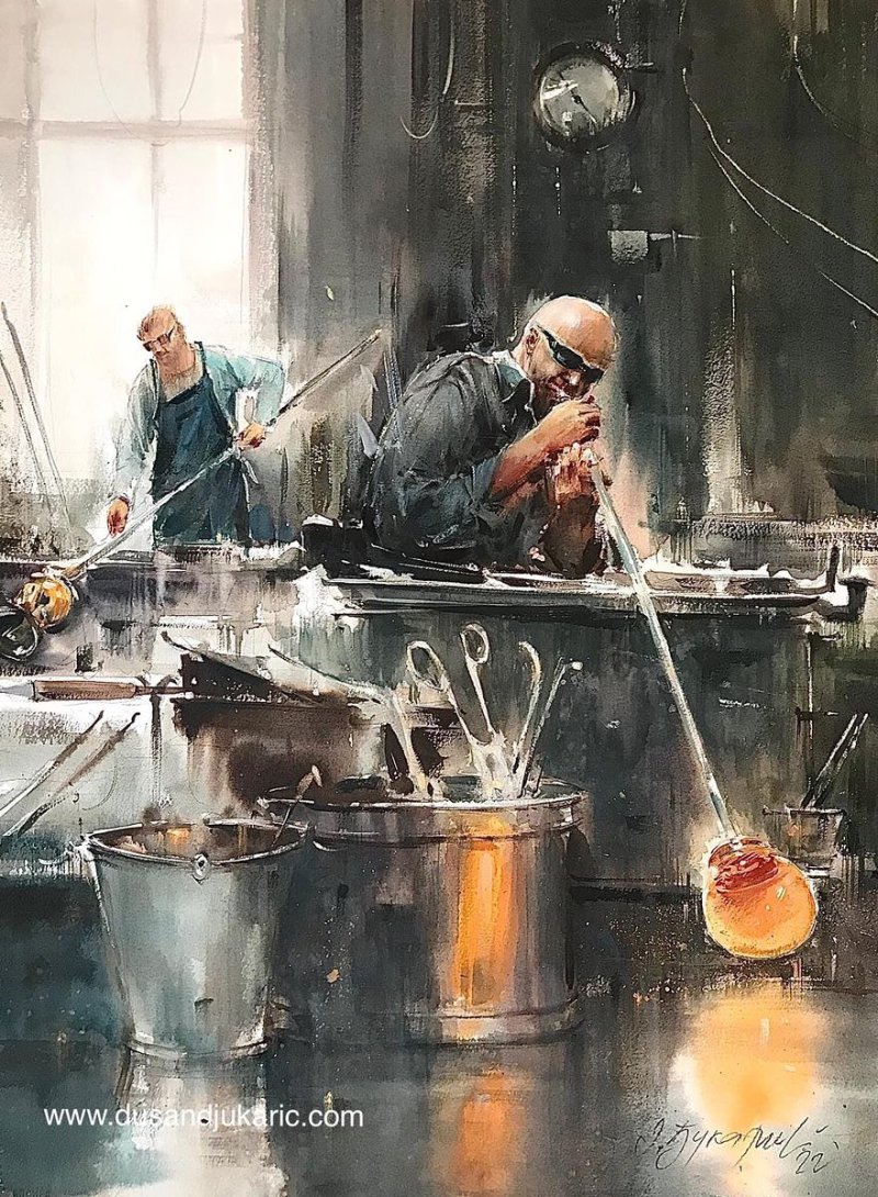 Glass blowers