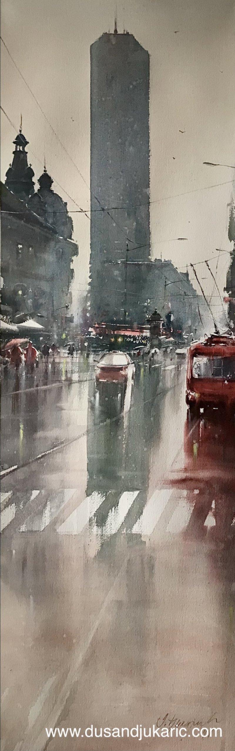 In front of…, Painting Djukaric Dusan