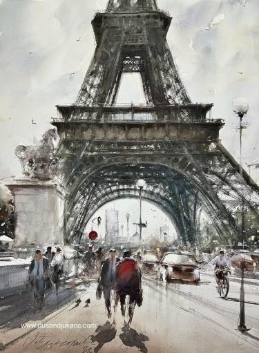 Walk near the Eiffel Tower