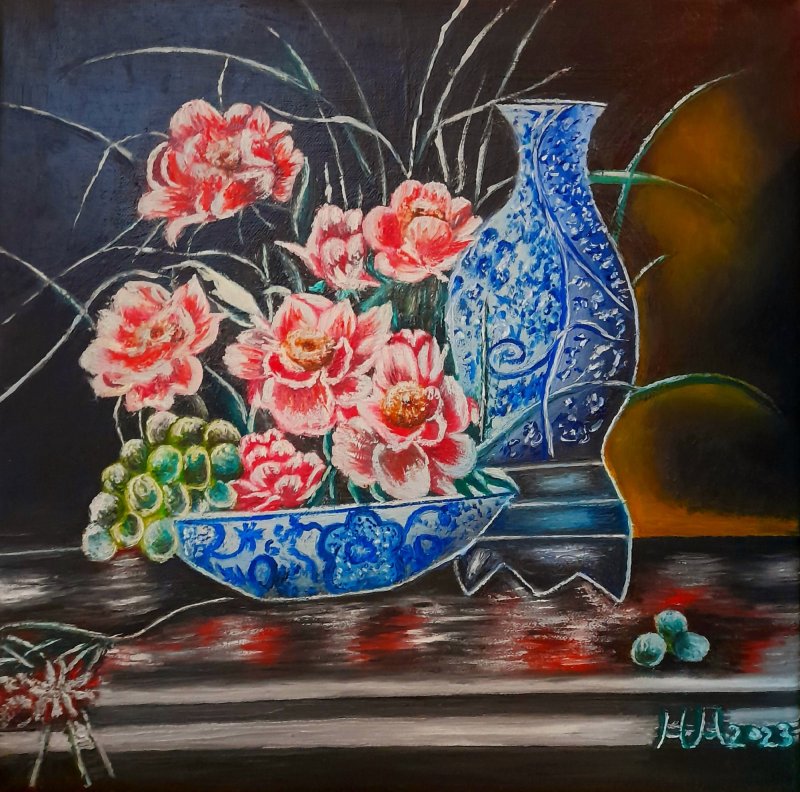 Blossoming sping, Painting Marija Mitrovic