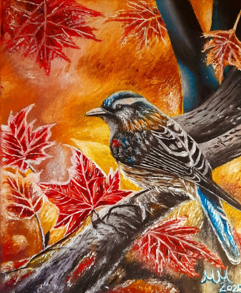 The birds in a tree