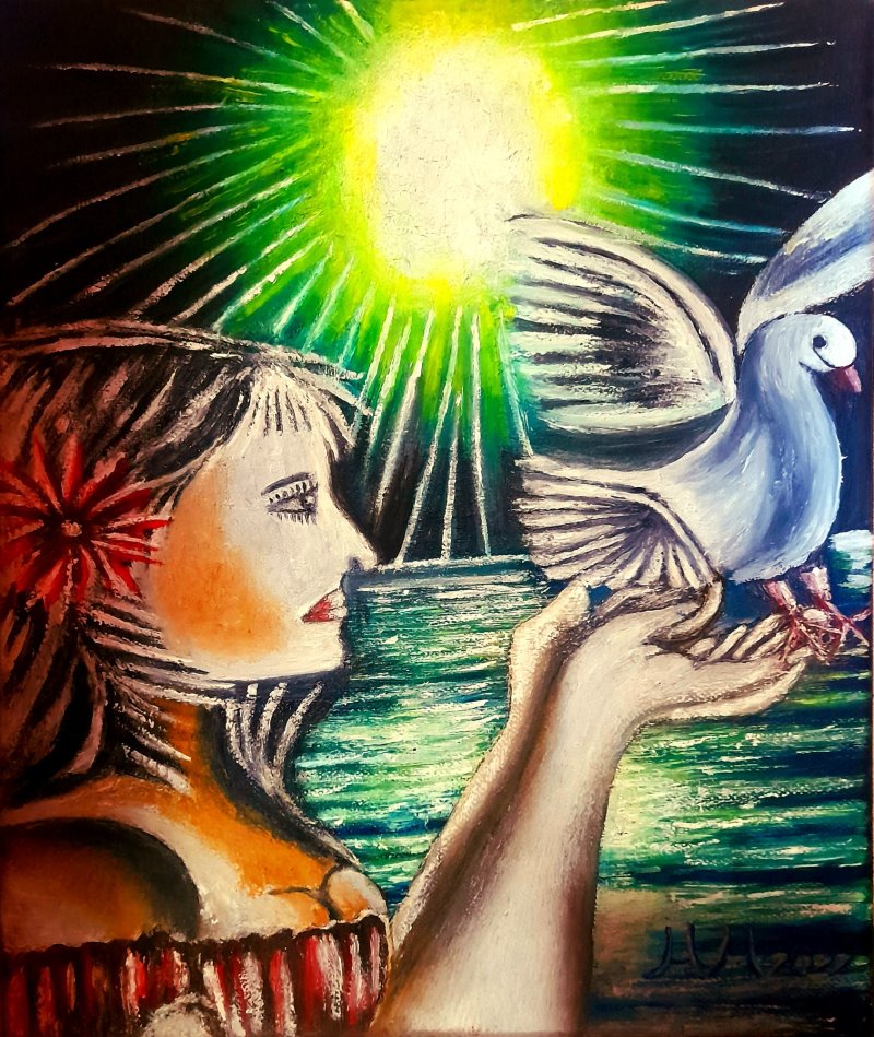 Love at first sight, Painting Marija Mitrovic