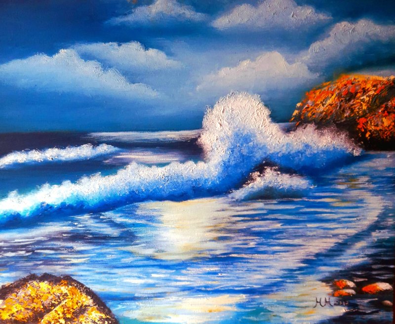 Sea, Painting Marija Mitrovic