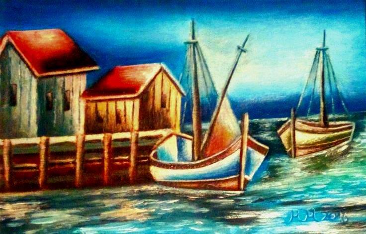 The shipping, Painting Marija Mitrovic