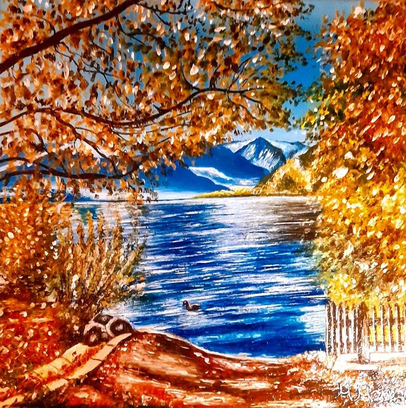 A stray duck, Painting Marija Mitrovic