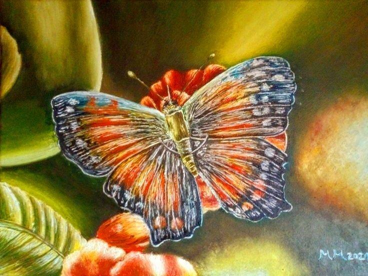 Buttrerfly, Painting Marija Mitrovic