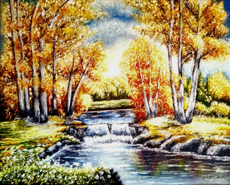 Beutiful nature, Painting Marija Mitrovic