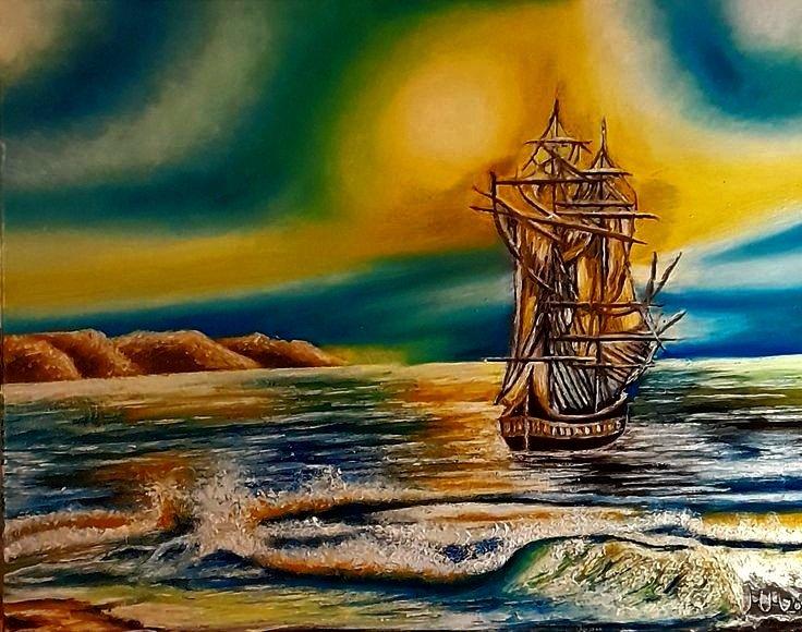 On the mediterran, Painting Marija Mitrovic