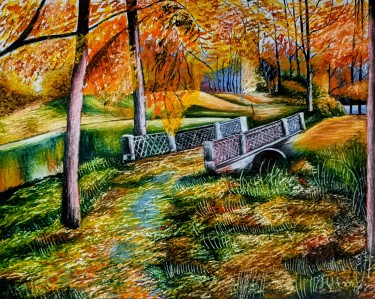 Golden autumn, Painting Marija Mitrovic