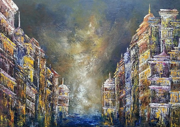 In Venice, Painting Punisic-Jovanovic Ana