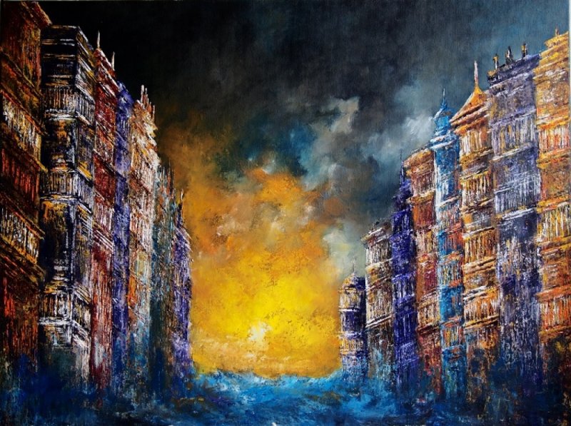 Venice, Painting Punisic-Jovanovic Ana