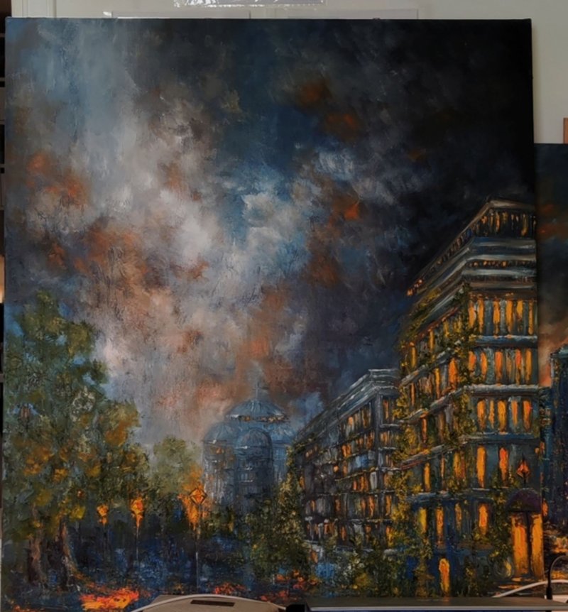 Dark and Light, Painting Punisic-Jovanovic Ana