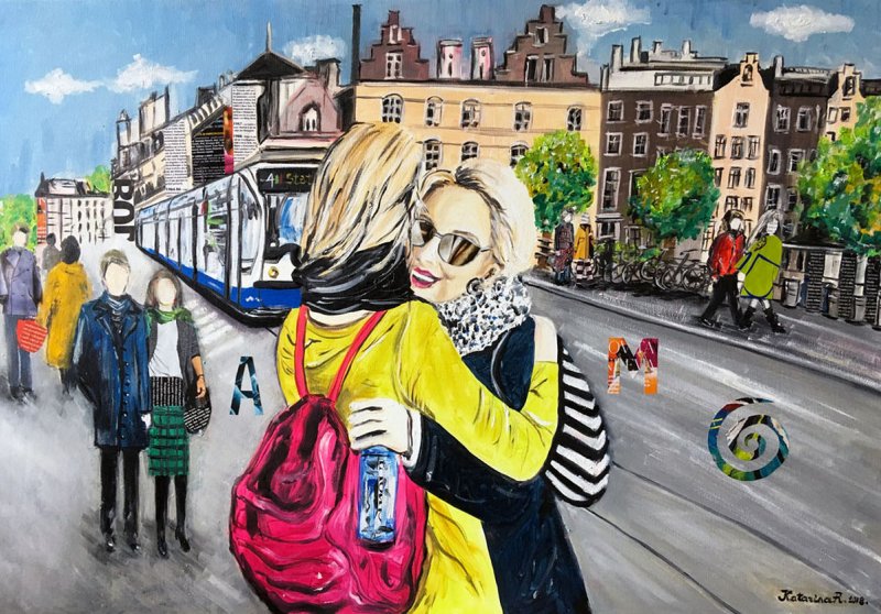Meeting, Painting Katarina Radenkovic