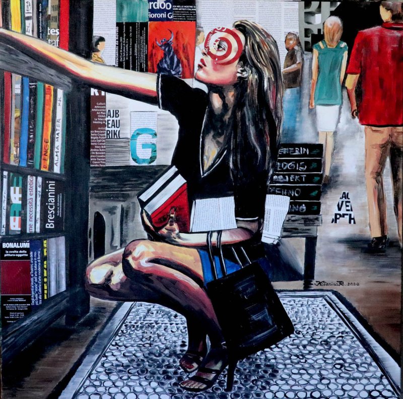 Bookstore, Painting Katarina Radenkovic
