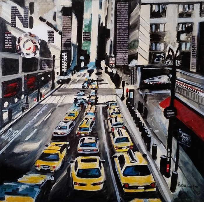 taxi, Painting Katarina Radenkovic